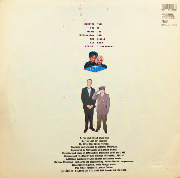 Roxette : The Look (Head-Drum-Mix) (12", Maxi)