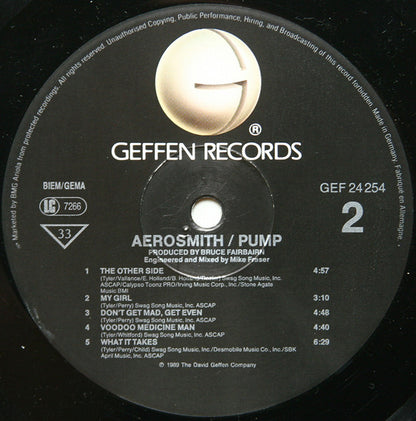 Aerosmith : Pump (LP, Album, RE)