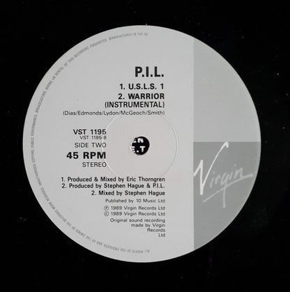 Public Image Ltd* : Warrior (12", Single)