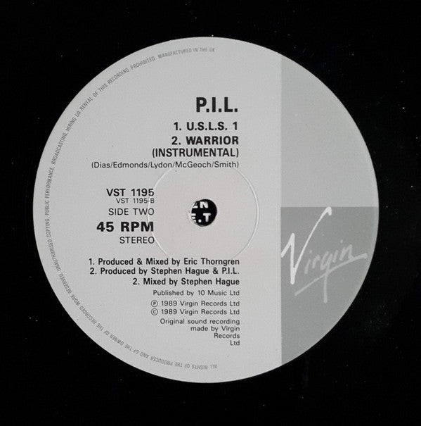 Public Image Limited : Warrior (12", Single)