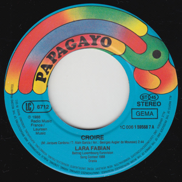 Lara Fabian : Croire (7", Single)