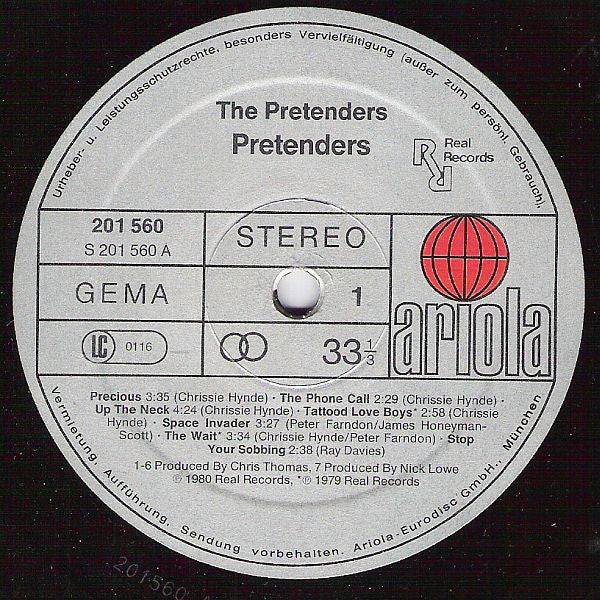 Pretenders* : Pretenders (LP, Album)