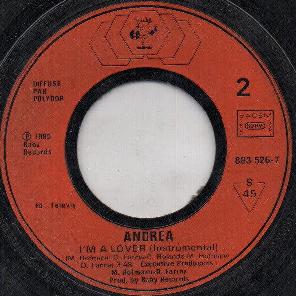 Andrea (4) : I'm A Lover (7")