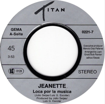 Janette* : Loca Por La Música (7", Single)