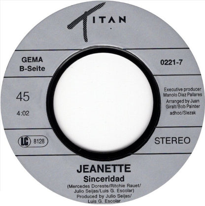 Janette* : Loca Por La Música (7", Single)