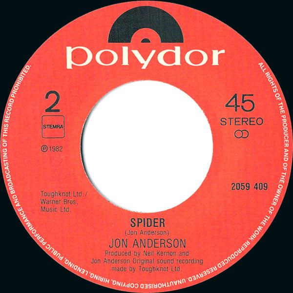 Jon Anderson : Surrender (7", Single)