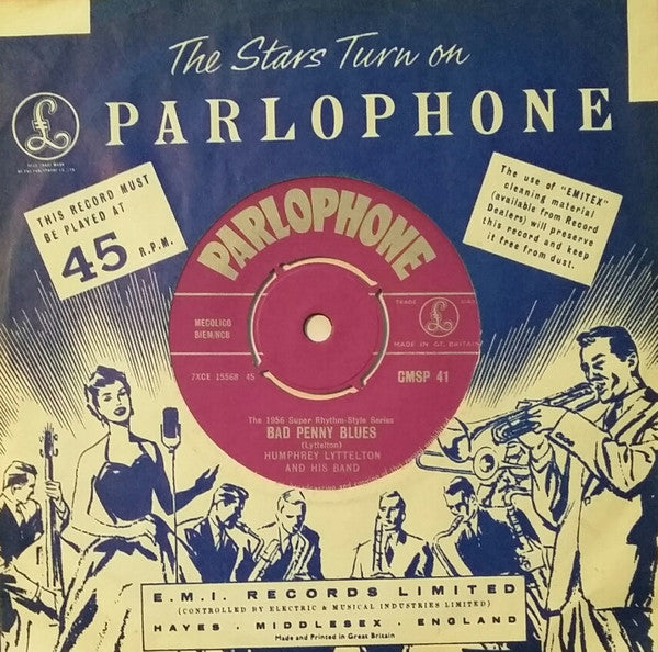 Humphrey Lyttelton And His Band : Bad Penny Blues (7", Single, RE)