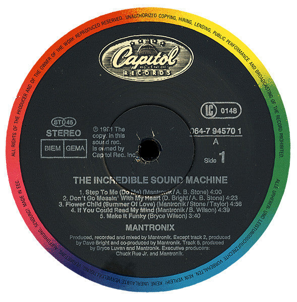 Mantronix : The Incredible Sound Machine (LP, Album)