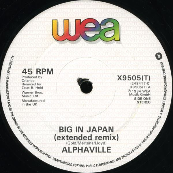 Alphaville : Big In Japan (12", Single, Dam)
