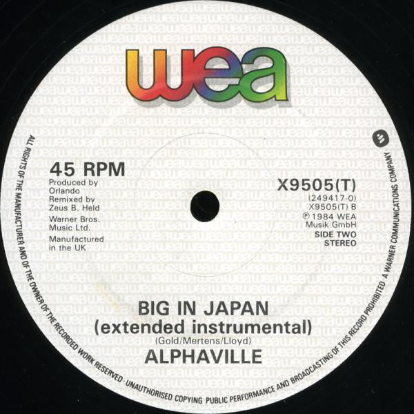 Alphaville : Big In Japan (12", Single, Dam)