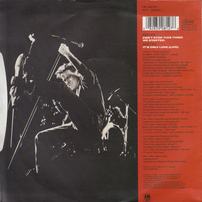 Bryan Adams : Can't Stop This Thing We Started (7", Single)