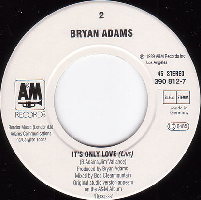 Bryan Adams : Can't Stop This Thing We Started (7", Single)