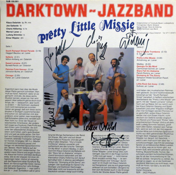 Darktown Jazzband : Pretty Little Missie (LP, Album)