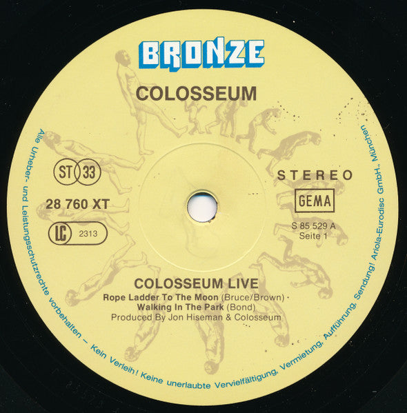 Colosseum : Colosseum Live (2xLP, Album, RE, Gat)