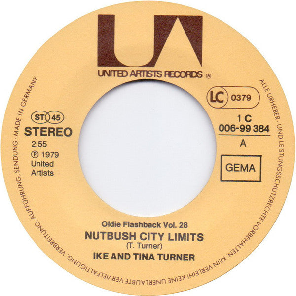 Ike And Tina Turner* : Nutbush City Limits / Proud Mary (7", Single, RE)