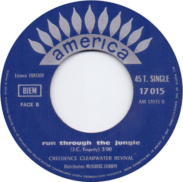 Creedence Clearwater Revival : Run Through The Jungle / Up Around The Bend (7", Single)