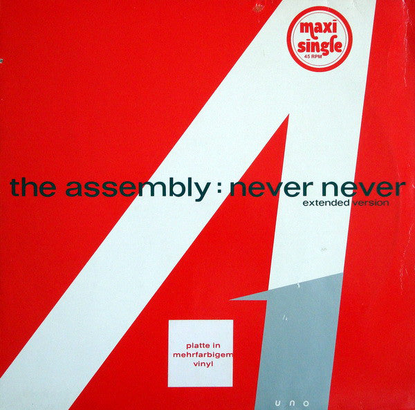 The Assembly : Never Never (Extended Version) (12", Maxi, Mul)