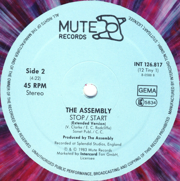 The Assembly : Never Never (Extended Version) (12", Maxi, Mul)