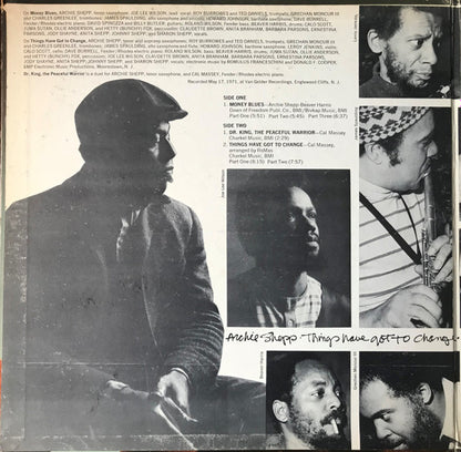 Archie Shepp : Things Have Got To Change (LP, Album, Gat)
