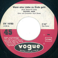Michael Ande : Wenn Eine Liebe Zu Ende Geht / Goldene Tage (7", Single)