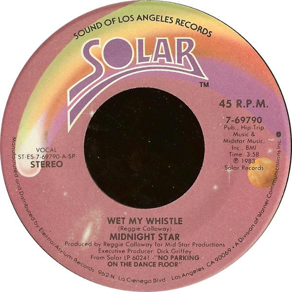 Midnight Star : Wet My Whistle (7", Single, SP )