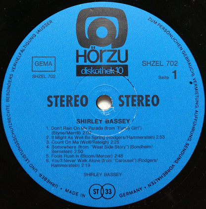 Shirley Bassey : Shirley Bassey (LP, Comp)