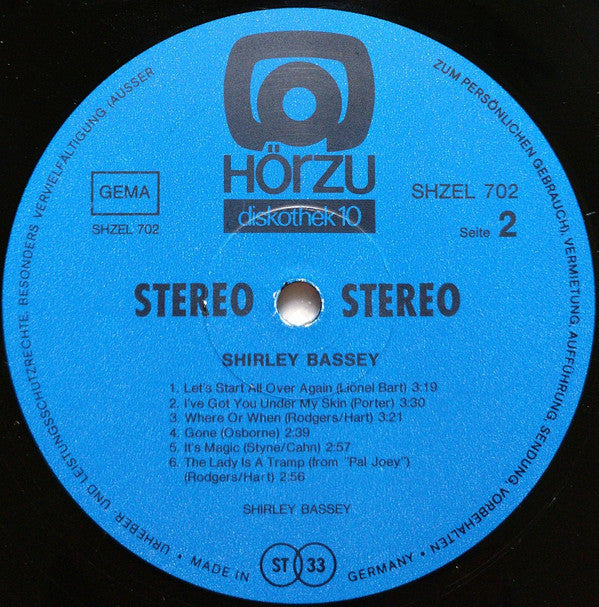 Shirley Bassey : Shirley Bassey (LP, Comp)