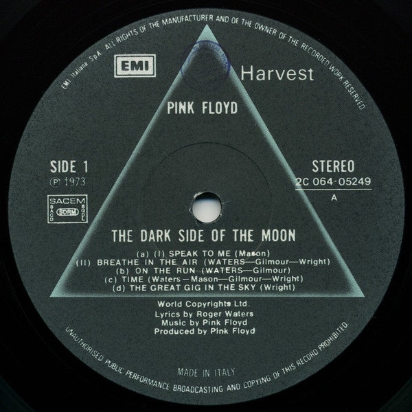 Pink Floyd : The Dark Side Of The Moon (LP, Album, Gat)