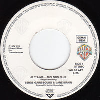 Jane Birkin Avec Serge Gainsbourg : Je T'aime ... Moi Non Plus / Jane B. (7", Single, RE)