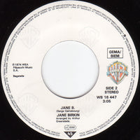 Jane Birkin Avec Serge Gainsbourg : Je T'aime ... Moi Non Plus / Jane B. (7", Single, RE)
