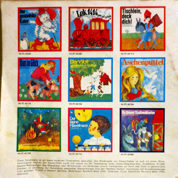 Gebrüder Grimm : Hans Im Glück (7")