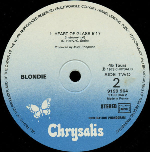 Blondie : Heart Of Glass (12", Maxi, Ltd)