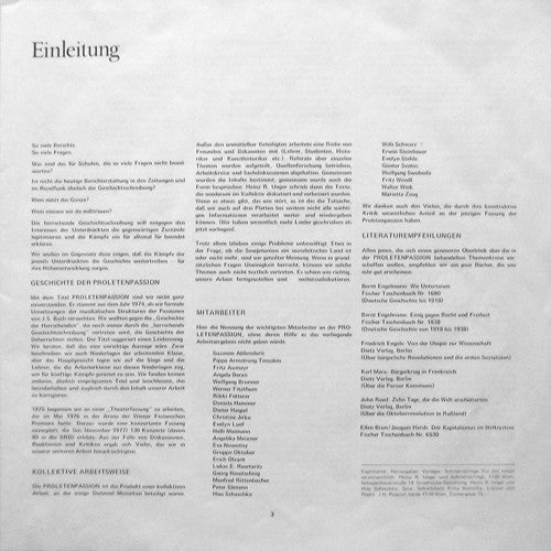 Schmetterlinge : Proletenpassion (3xLP, Album + Box)