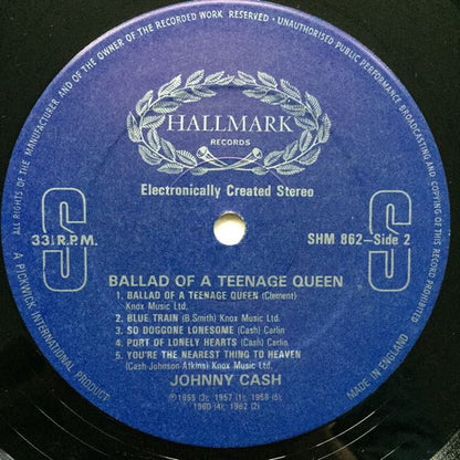 Johnny Cash : Ballad Of A Teenage Queen (LP, Comp, RP)