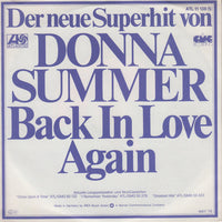 Donna Summer : Back In Love Again (7", Single)