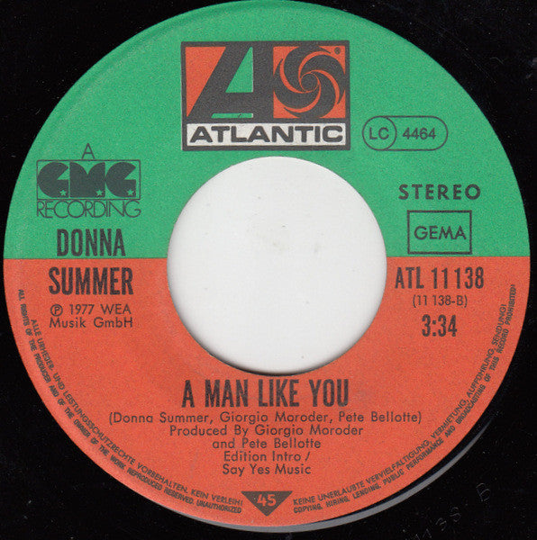 Donna Summer : Back In Love Again (7", Single)
