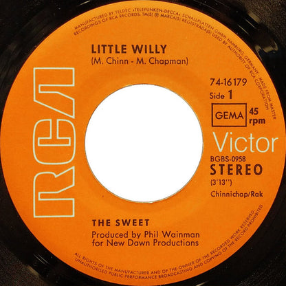 The Sweet : Little Willy (7", Single)