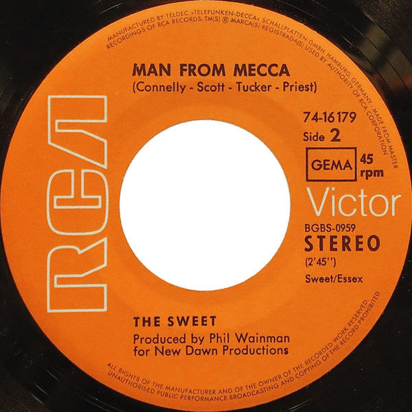 The Sweet : Little Willy (7", Single)