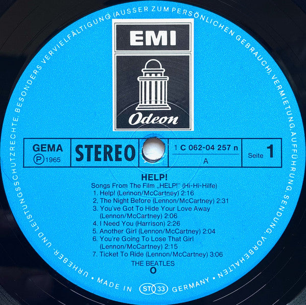 The Beatles : Help! (LP, Album, RE)