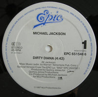 Michael Jackson : Dirty Diana (12", Maxi)