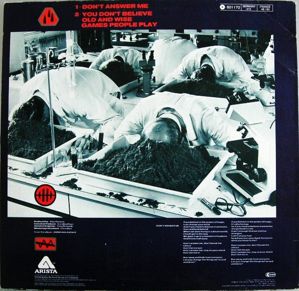 The Alan Parsons Project : Don't Answer Me (12", Maxi)