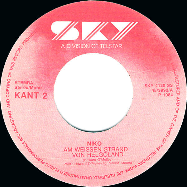 Niko (3) : Aan't Warme Witte Noordzeestrand (7", Single)