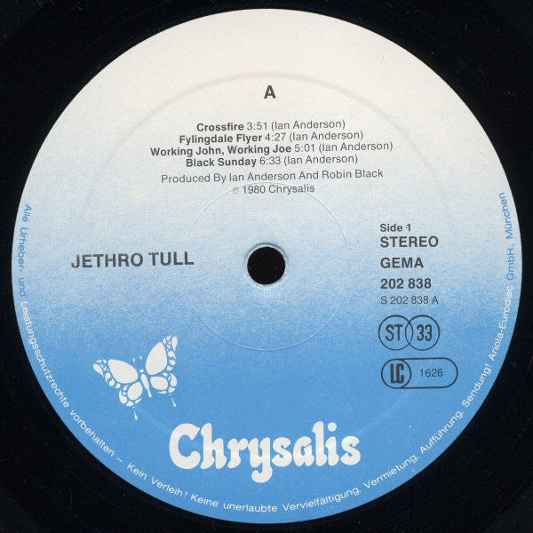 Jethro Tull : A (LP, Album)