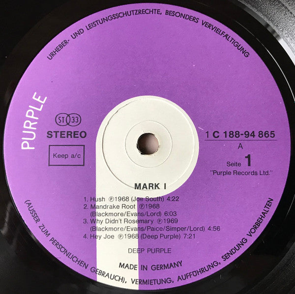 Deep Purple : Mark I & II (2xLP, Comp)