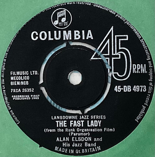 Alan Elsdon & His Jazz Band : The Fast Lady (7", Single)