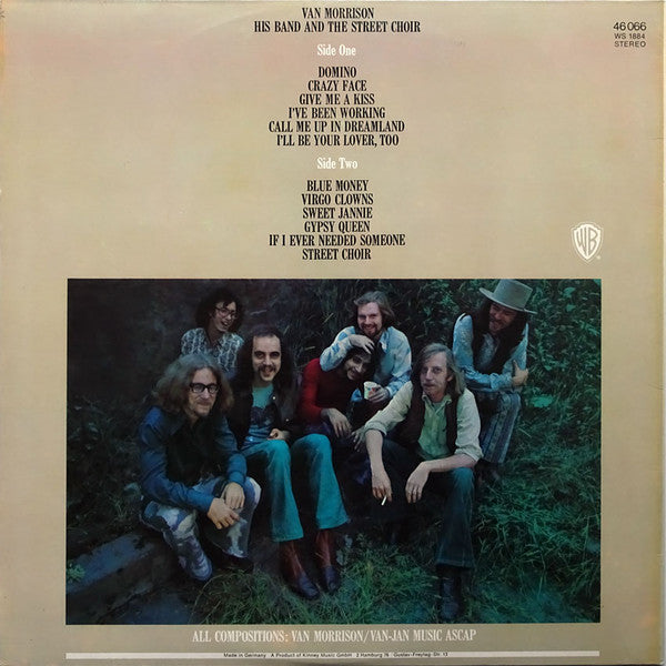Van Morrison : His Band And The Street Choir (LP, Album, RP, Gat)