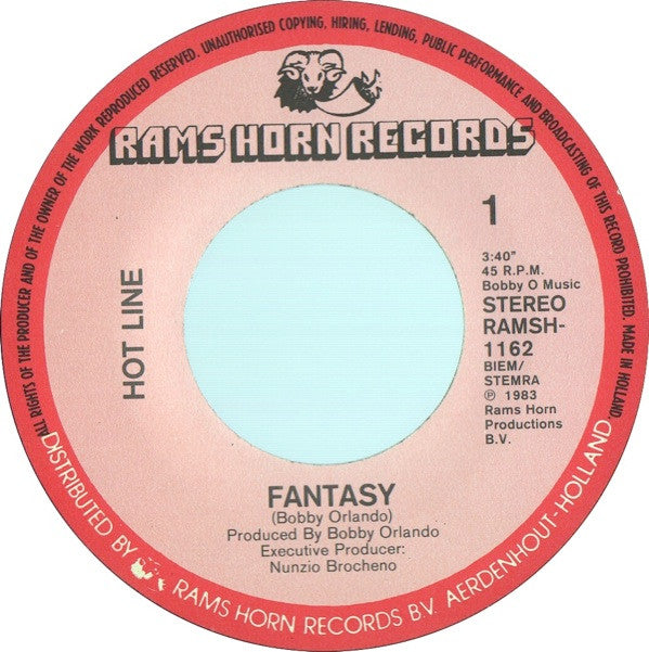 Hotline (2) : Fantasy (7", Single)