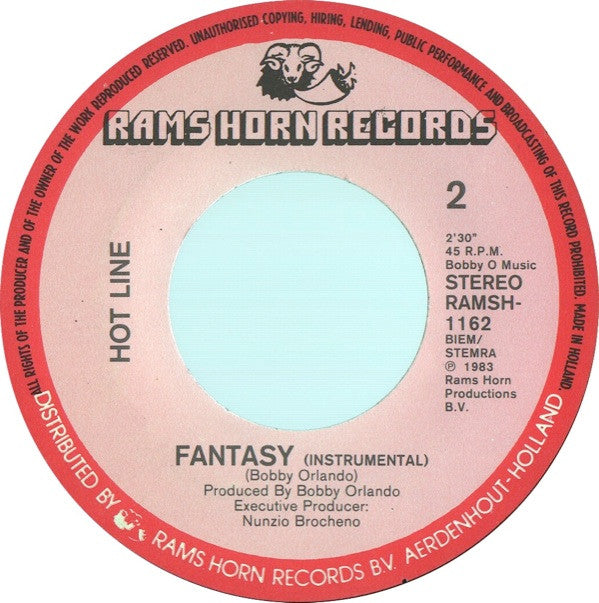 Hotline (2) : Fantasy (7", Single)