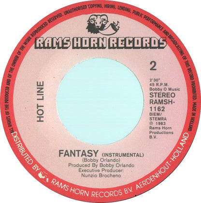 Hotline (2) : Fantasy (7", Single)