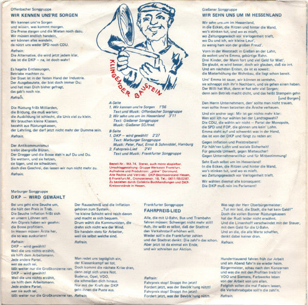 Various : DKP In Den Landtag (7")